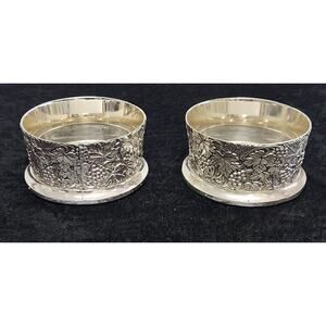 F.B. Rogers Silver Company Wine Bottle Coaster-Set of 2
